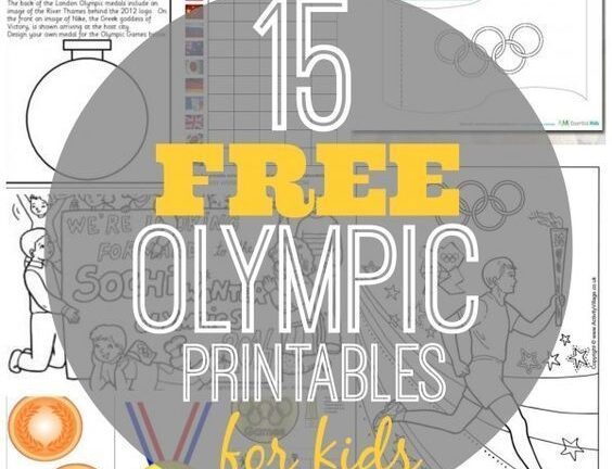15 Free Olympic Printables For Kids Coloring Pages Medal Count Score