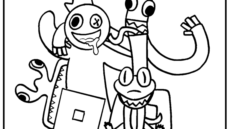 Free Printable Rainbow Friends Coloring Pages Printable And Enjoyable
