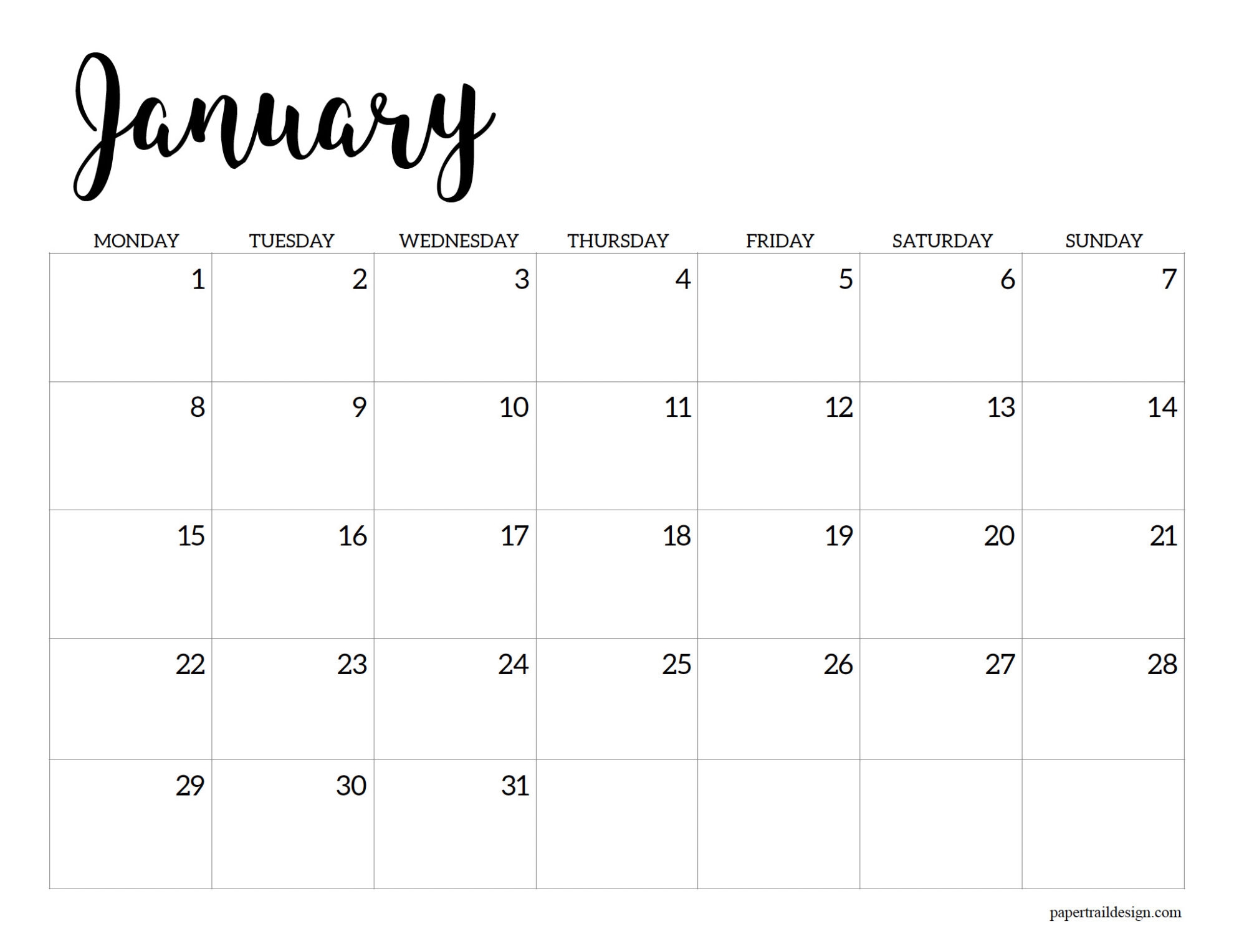 Calendars 2024 Free Printable Monday Start Faith Jasmine