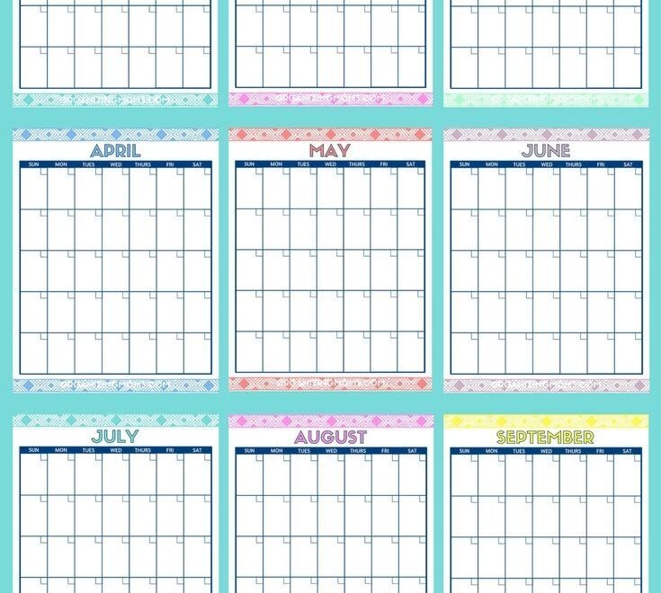 Cute Free Printable Monthly Calendars Free Calendar Template Free