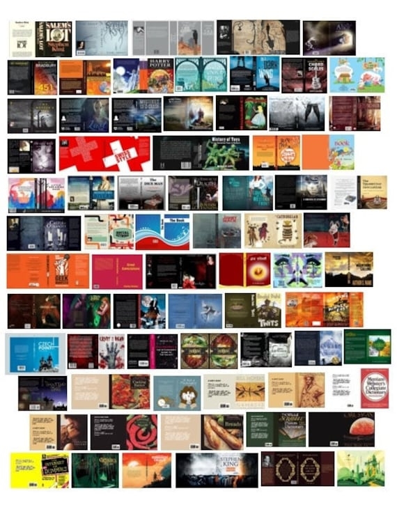 1 24 SCALE Printable Miniature Book Covers 2 75 Covers In Etsy
