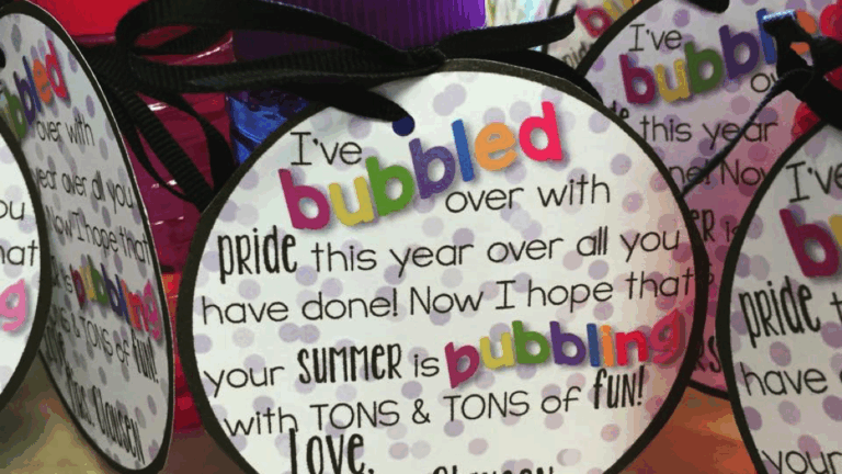 10 Top Collection Free Printable Gift Tags For Bubbles