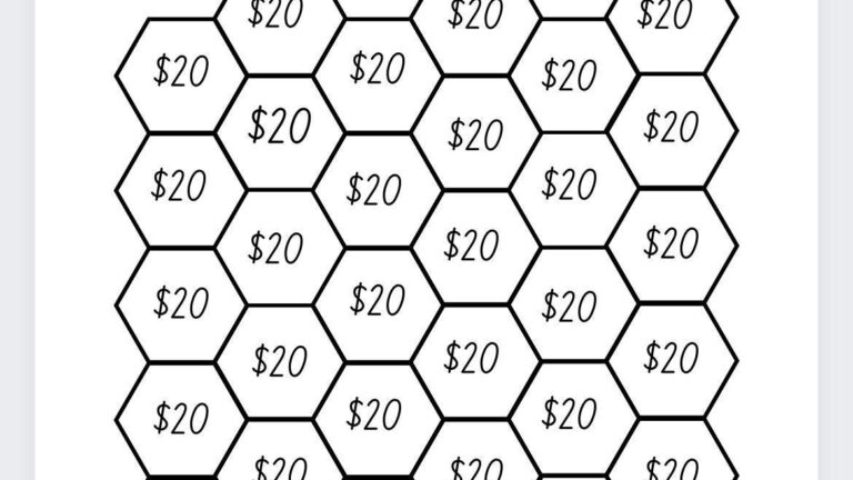 20 Dollar Saving Challenge Savings Box Savings Jar Saving Money Money