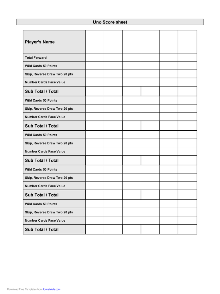 2025 More Score Sheets Fillable Printable PDF Forms Handypdf