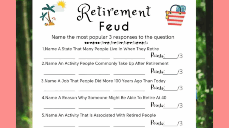 37 Retirement Party Games Free Printable Options