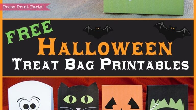 4 Free Halloween Treat Bags Printables By Press Print Party