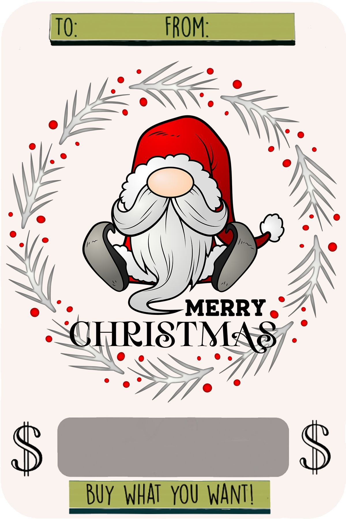 50 Free Printable Christmas Money Cards Free Money Holders