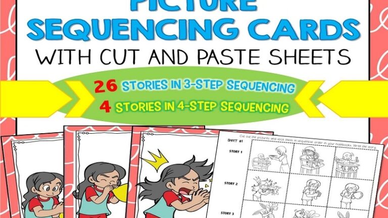6 Step Sequencing Pictures Printable Free