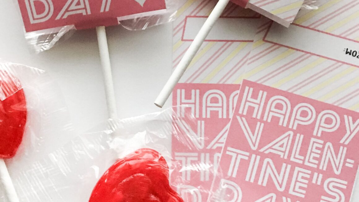 90 Free Printable Valentine Lollipop Holder Design Corral