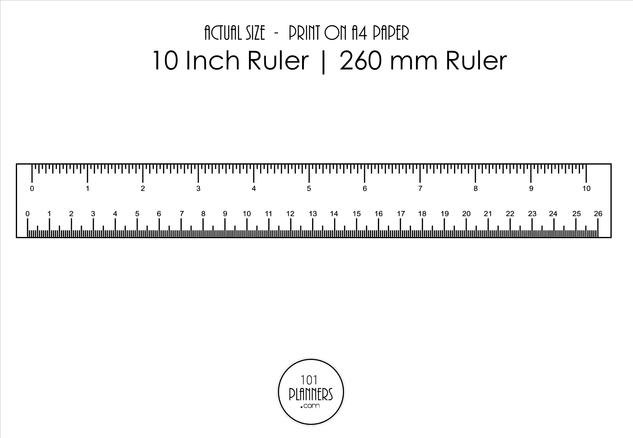 Actual Size Printable Mm Ruler Free Printable Download