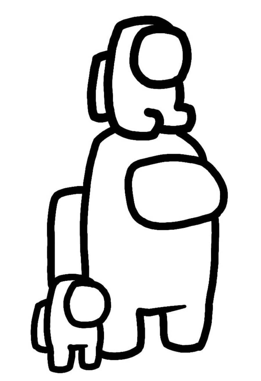 Among Us Printable Coloring Sheets