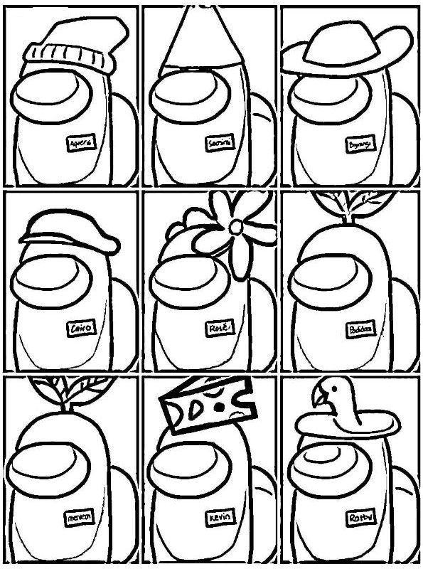 Among Us Printable Coloring Sheets Francesco Printabl Vrogue Co