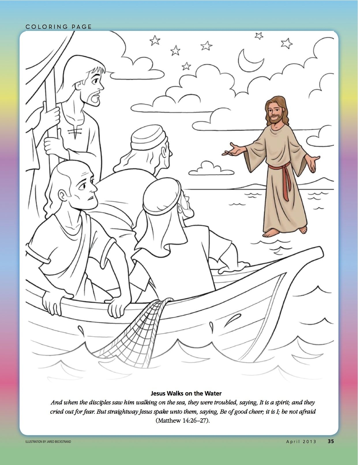 Another Coloring Page From The Friend Bible Coloring Pages Jesus