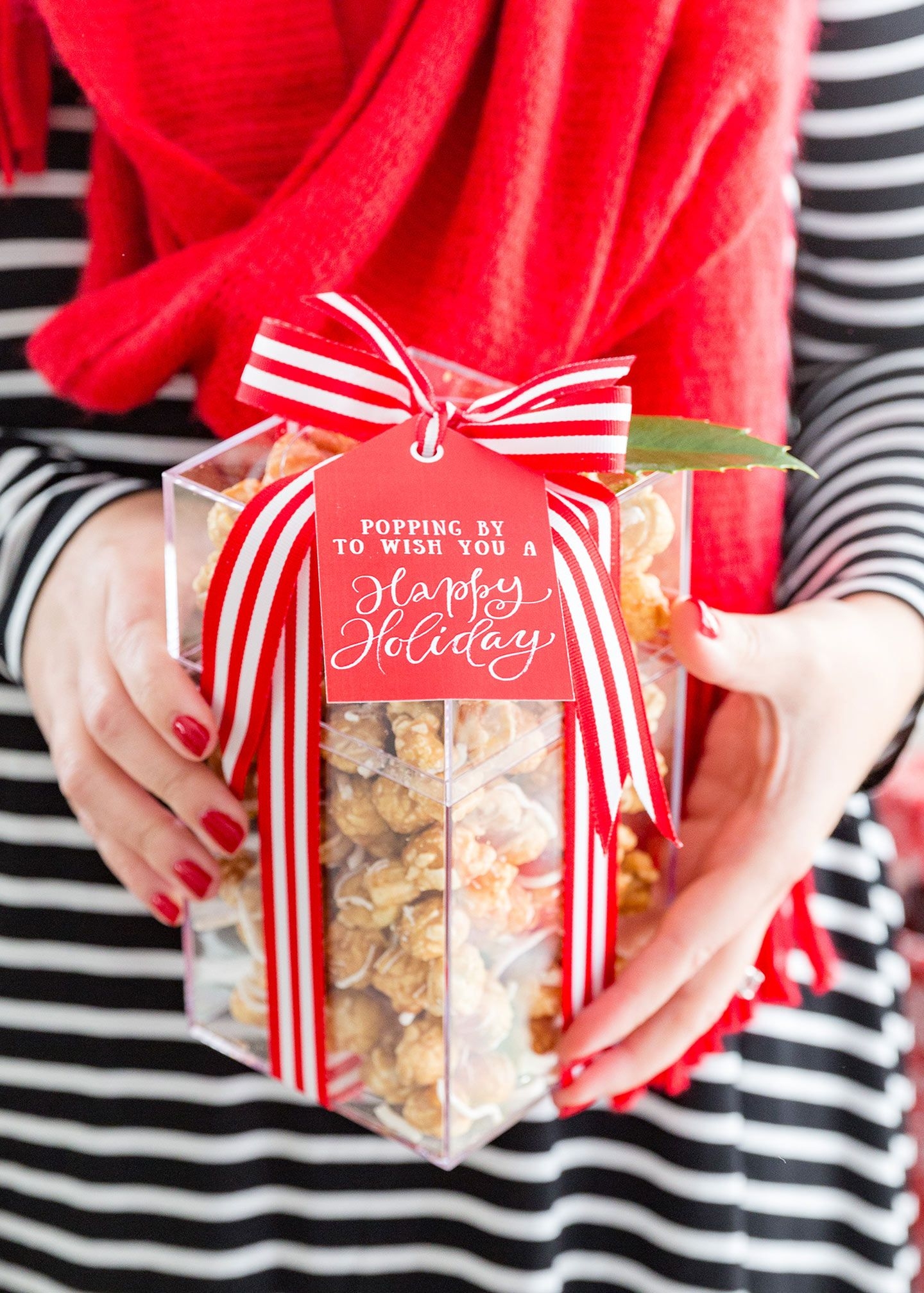 Free Printable Christmas Popcorn Tags