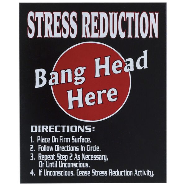 Bang Head Here Sign Printable