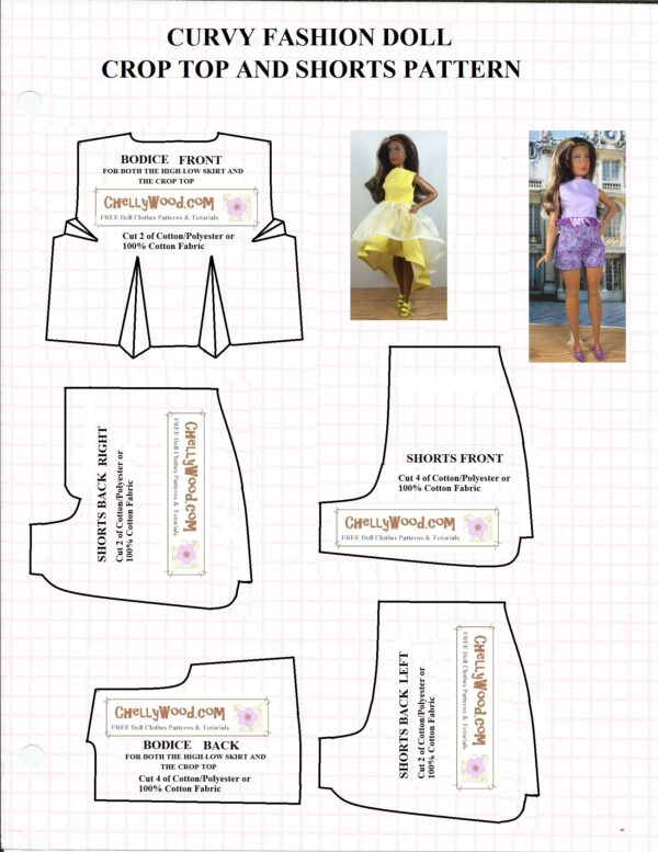 Barbie Doll Clothes Patterns Free Printable
