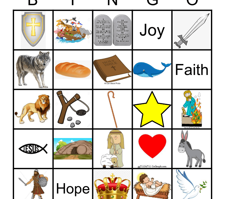 Bible Bingo Game Free Printable
