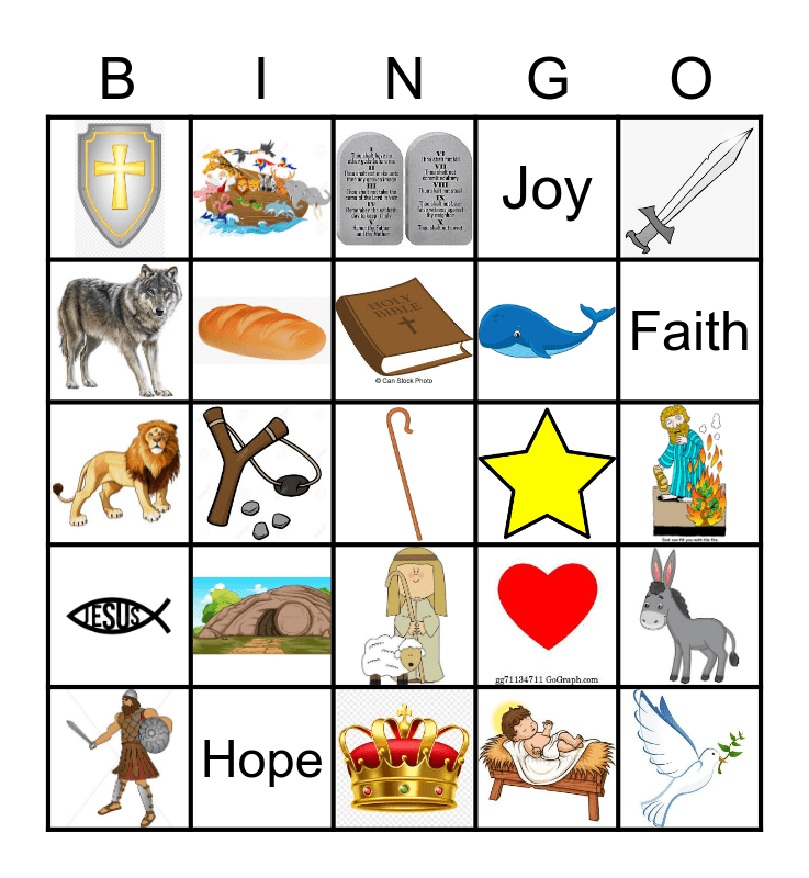 Bible Bingo Game Free Printable