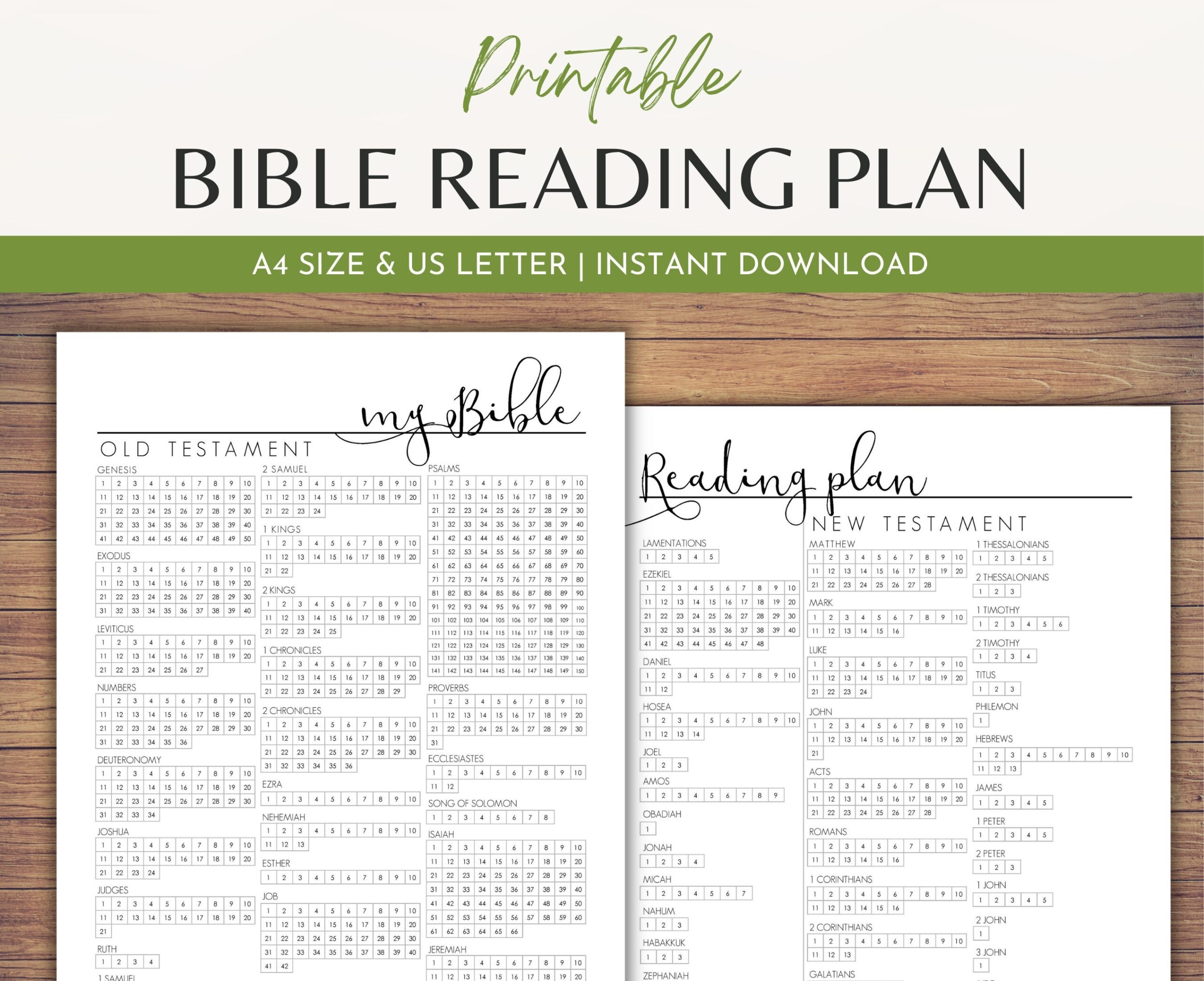 Bible Reading Tracker Printable Printable Word Searches