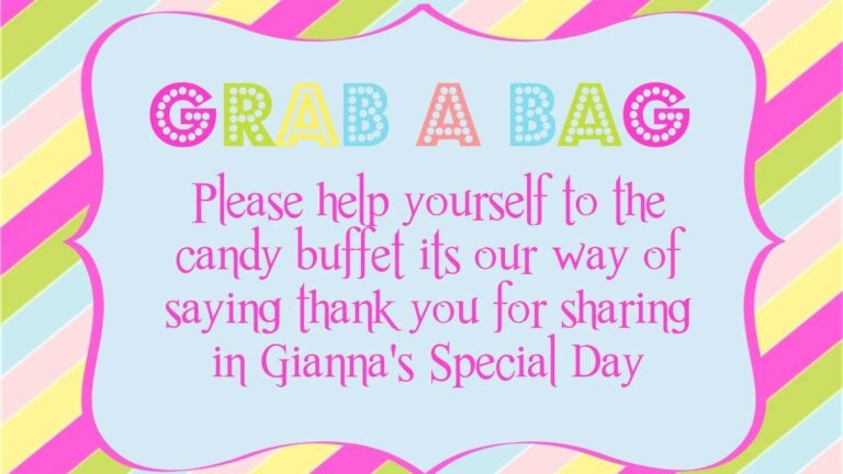 Candy Buffet Signs Printable Free Printable Word Searches