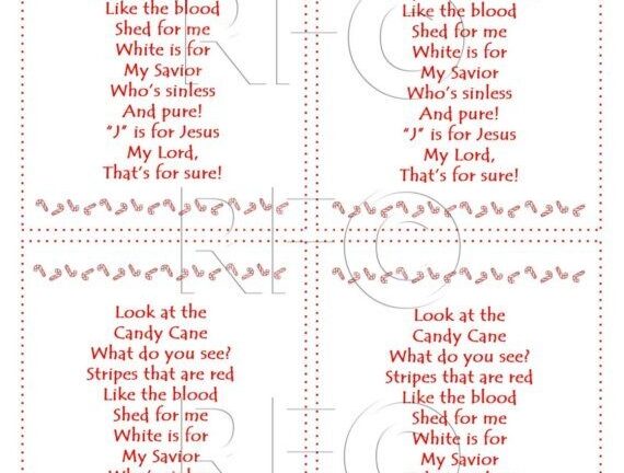 Candy Cane Legend Free Printable