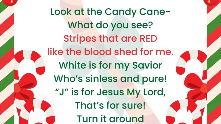 Candy Cane Story Free Printable Printable Educational Posters