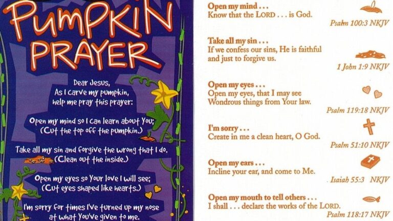 Carve Your Special Pumpkin As You Read The Coordinating Verses When