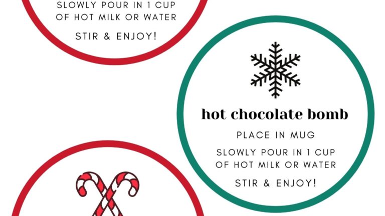 Chocolate Bomb Instructions Free Printable Printable Hot Chocolate Labels