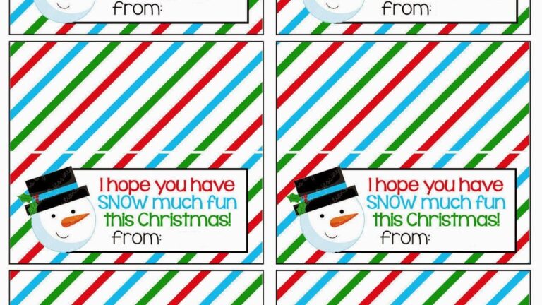 Christmas Bag Toppers Free Printable Printable Templates