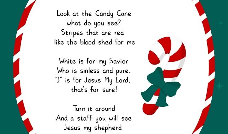 Christmas Candy Cane Jesus Poem Free PDF Printables