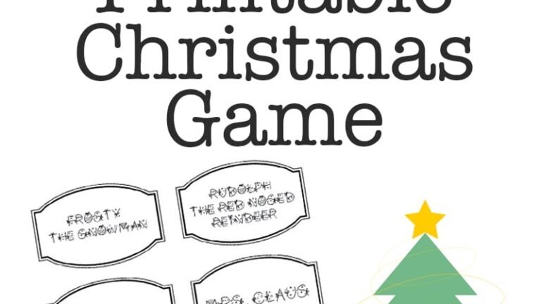 Christmas Games For Families Printable Free Printable Templates