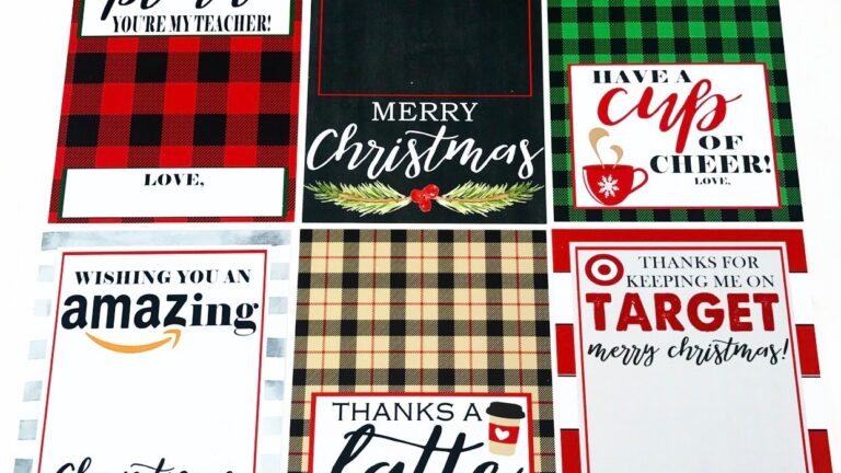 Christmas Gift Card Holder Free Printables Crisp Collective