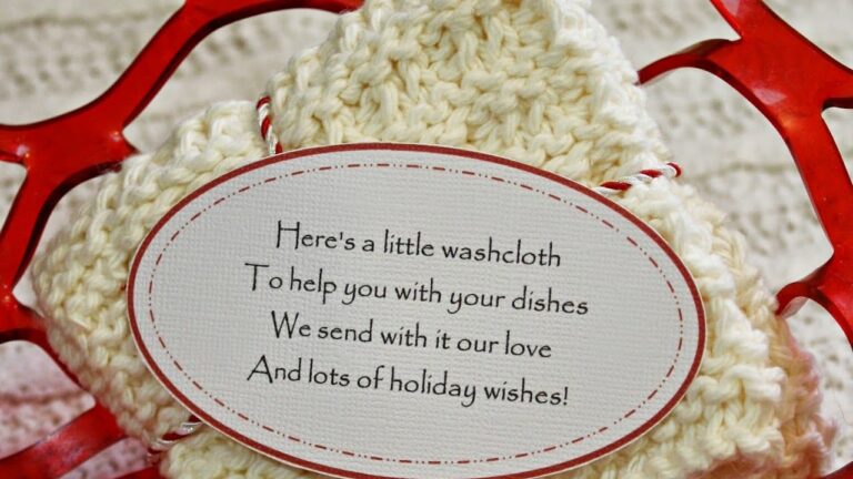 Christmas Towel Poem Free Printable
