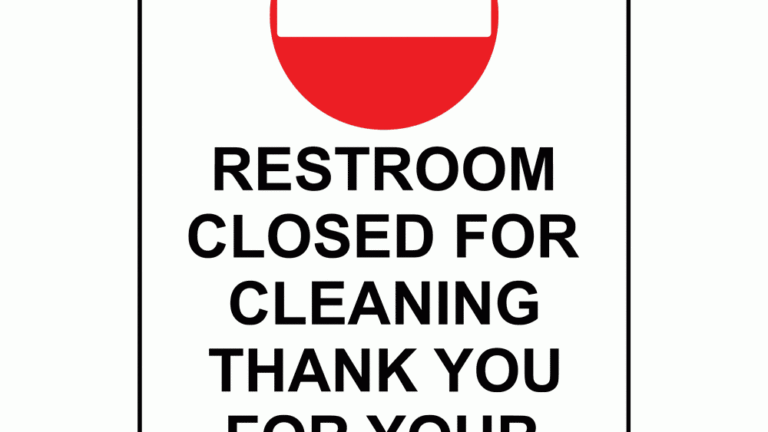 Closed For Cleaning Sign Printable Printable Word Searches