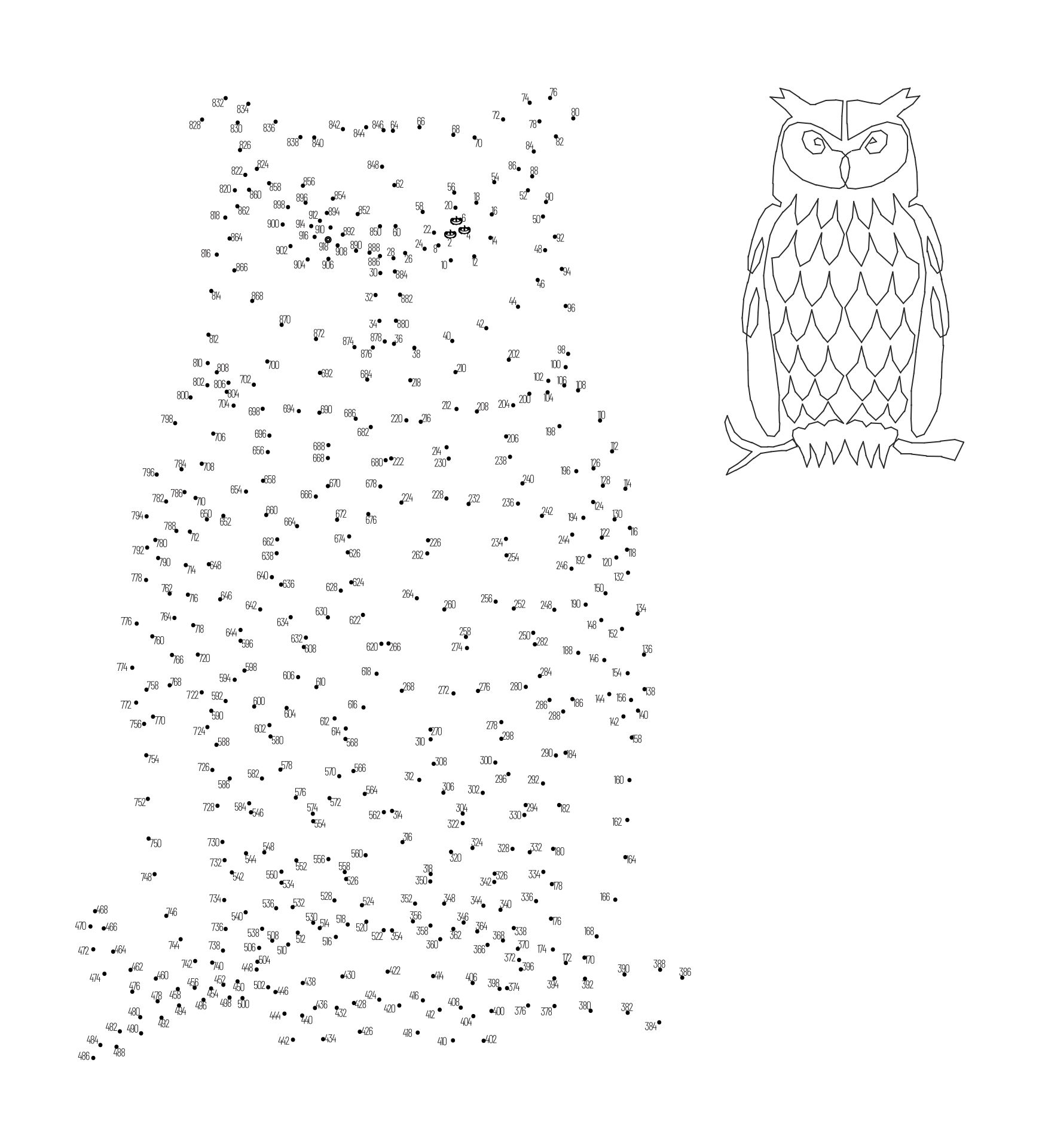 Connecting Dots Drawing