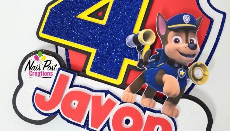 Customizable Paw Patrol Cake Topper Free Printable Printable