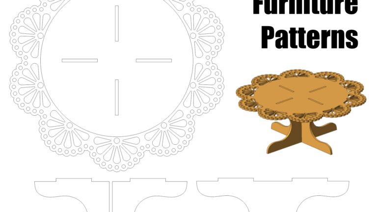 Cut Out Free Printable Dollhouse Furniture Templates Printable