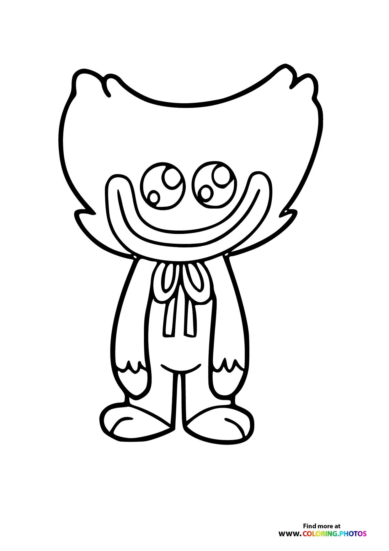Cute Little Huggy Wuggy Coloring Pages For Kids