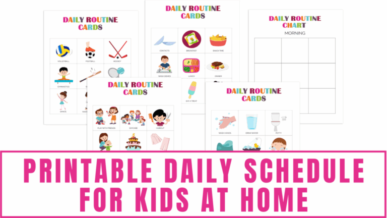 Daily Schedule For Toddlers Printable Printable Free Templates