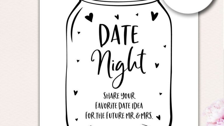 Date Night Jar Ideas Printable Printable Word Searches
