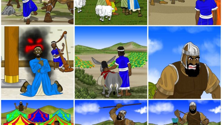 David And Goliath Printable Story Book Printable Calendars AT A GLANCE