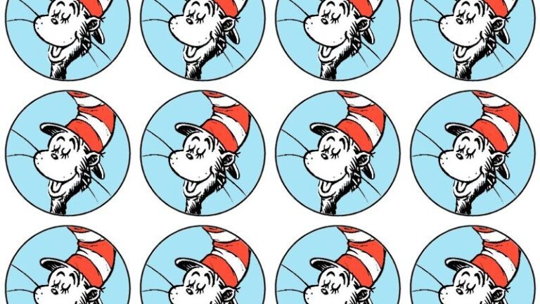 Dr Seuss Cupcake Toppers Printable Printable Calendars AT A GLANCE