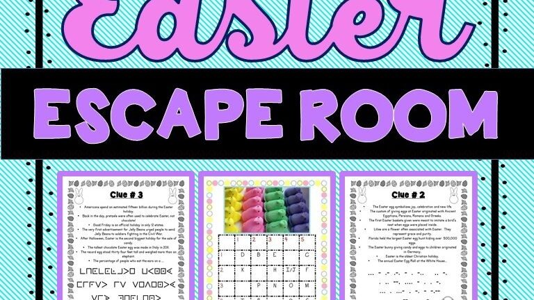 Easter Escape Room Free Printable Printable Calendars AT A GLANCE