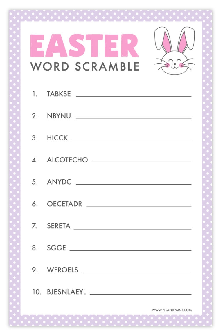 Easter Games Free Printable