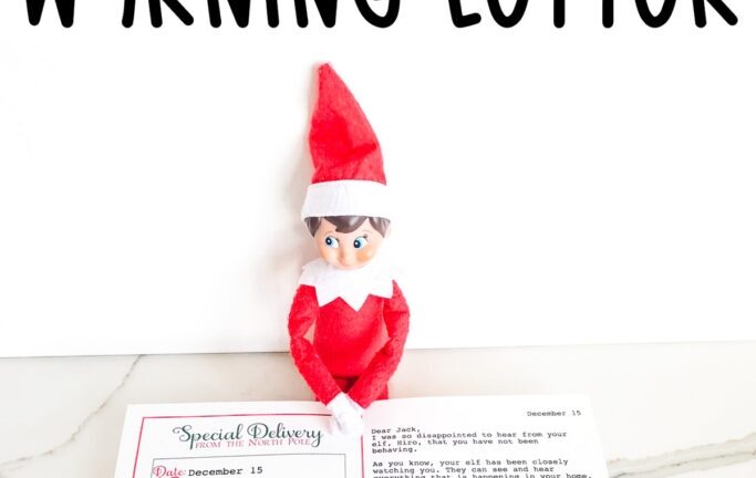 Elf Warning Letter Free Printable