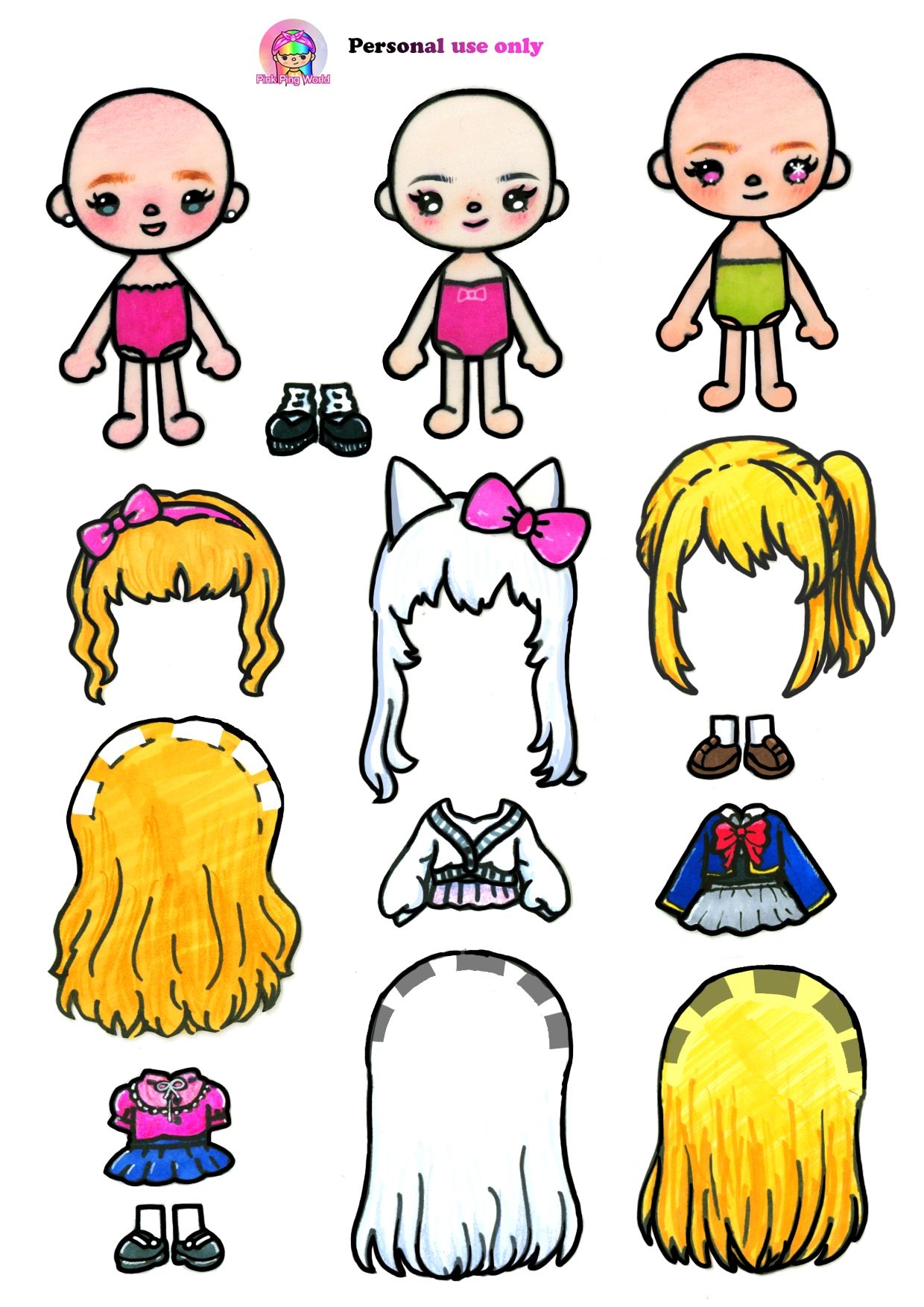 Elizabeth Afton Banbaleena Ruby Hoshino Toca Boca Paper Crafts DIY Em