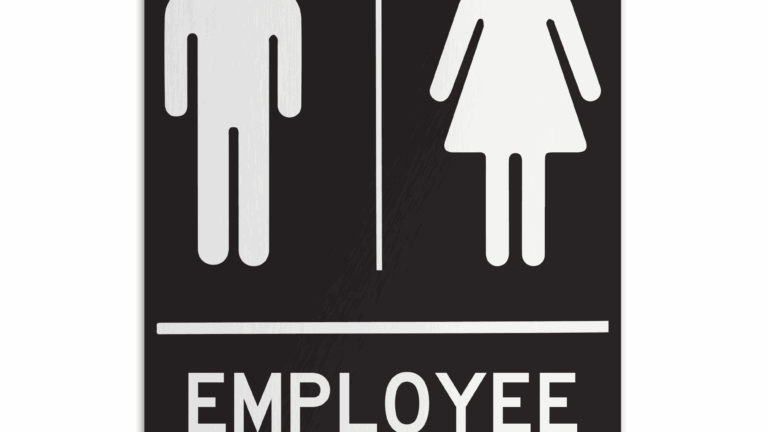 EMPLOYEE RESTROOM American Sign Company