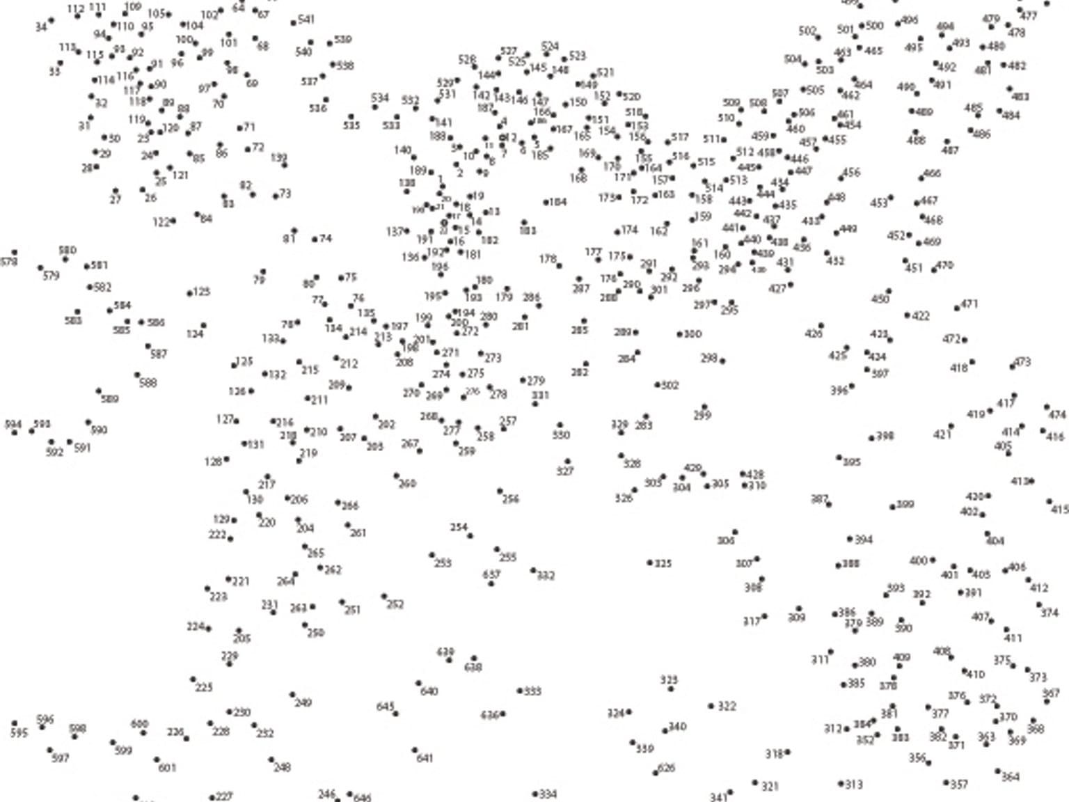 Difficult Dot To Dot Printable Free