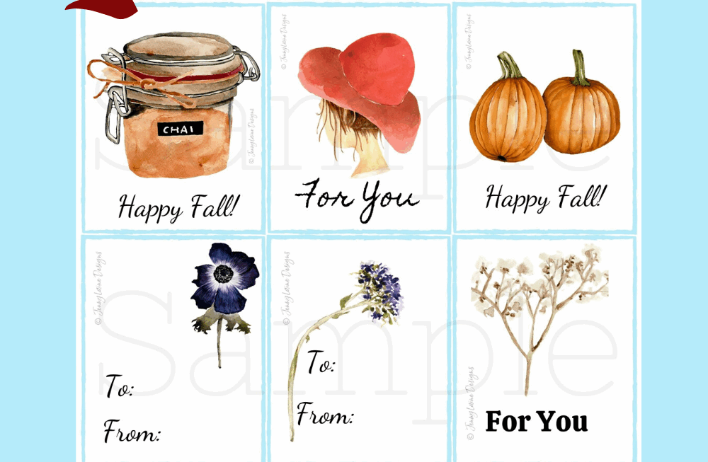 Fall Gift Tags Printable Free Printable Word Searches