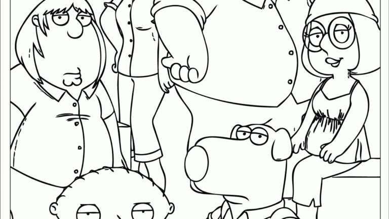 Family Guy Coloring Pages Printable Desktop HD